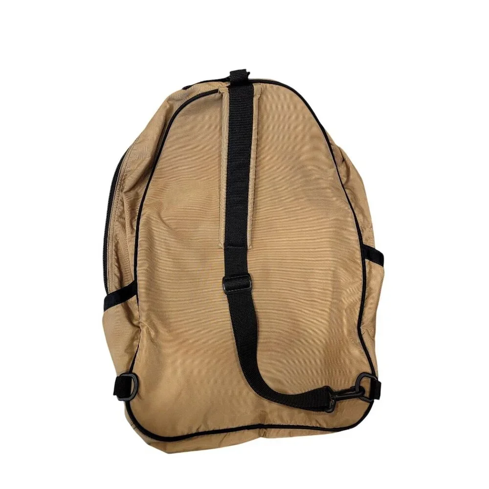 Maggie Mather Tan & Pink Sling Backpack With Multiple Zipper Pockets & Adjustabl - Picture 2 of 12